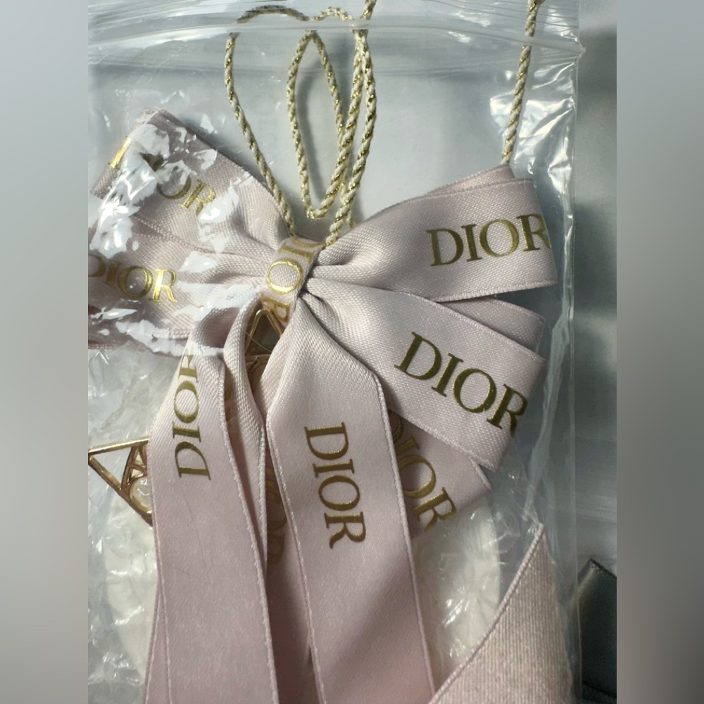 Lot of 3 Dior Car Diffuser or Holiday Ornaments in Pink, Gray and White/Gold GWP - Picture 4 of 11
